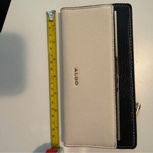 Aldo Cream and Black Wallet